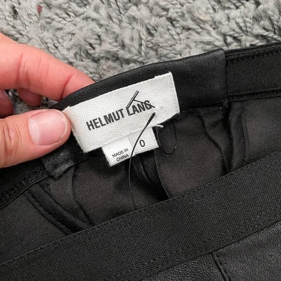 Helmut Lang Leather Leggings - Picture 4 of 6
